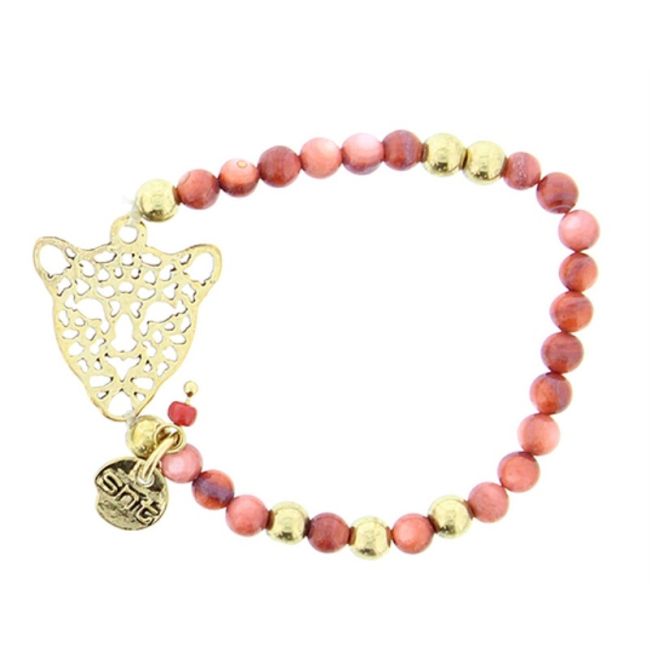 METAL STONE BEADS BRACELET