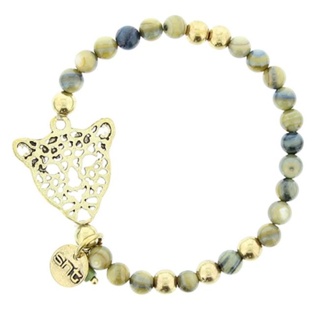 METAL STONE BEADS BRACELET