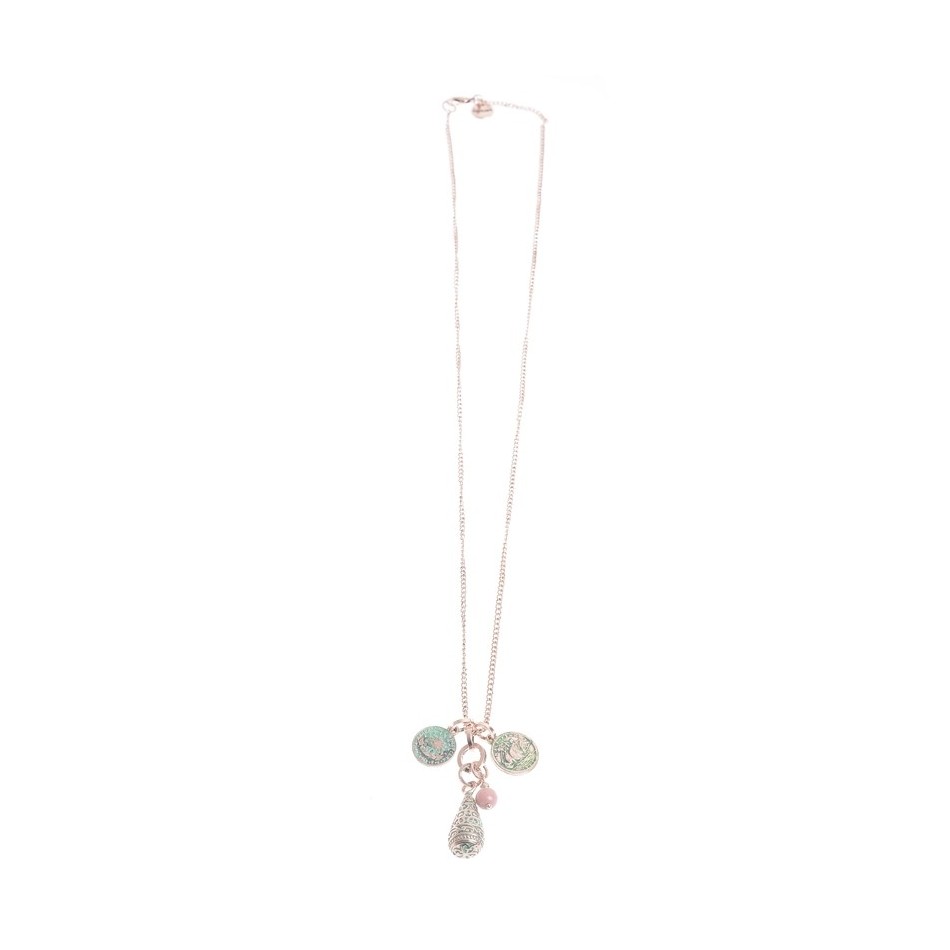 COLLAR LARGO COLG. METAL ENVEJECIDO