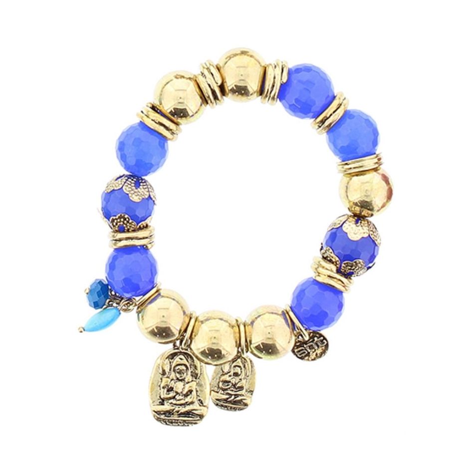 METAL STONE BEADS BRACELET