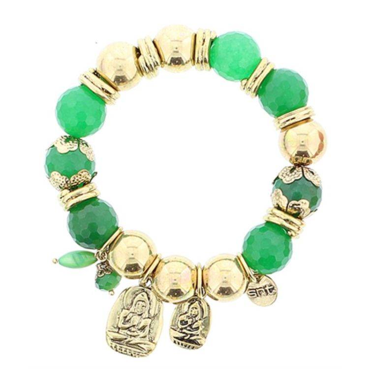 METAL STONE BEADS BRACELET 2
