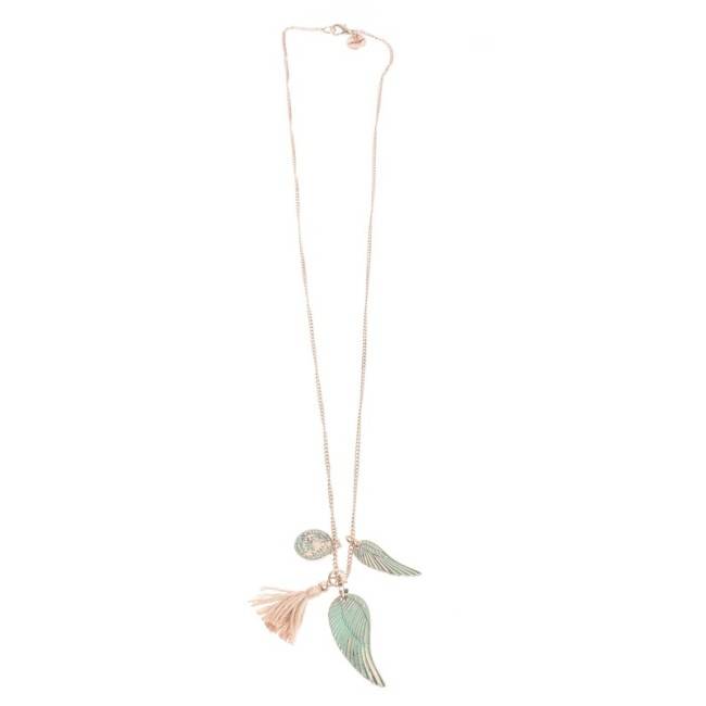 COLLAR LARGO COLG. METAL ENVEJECIDO