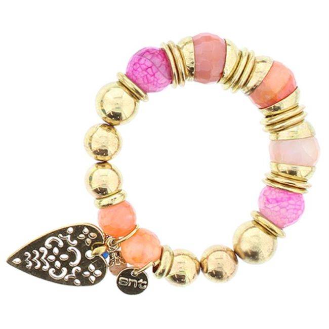 METAL STONE BEADS BRACELET
