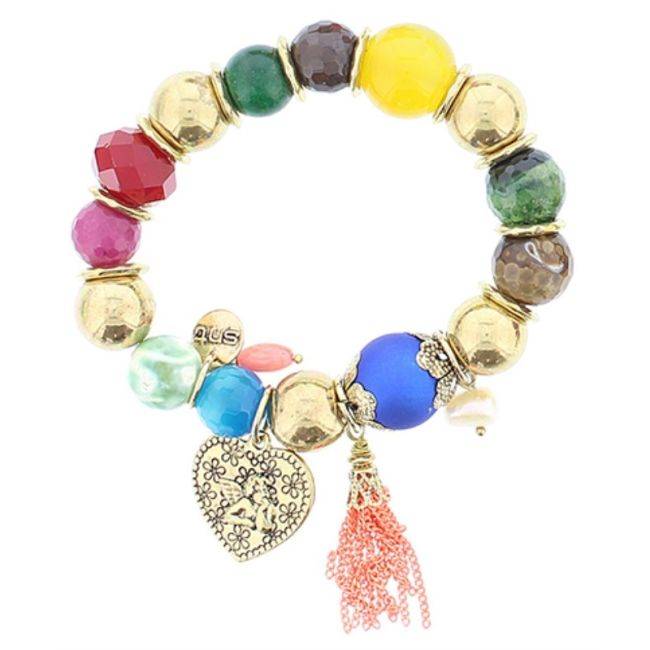 METAL STONE BEADS BRACELET