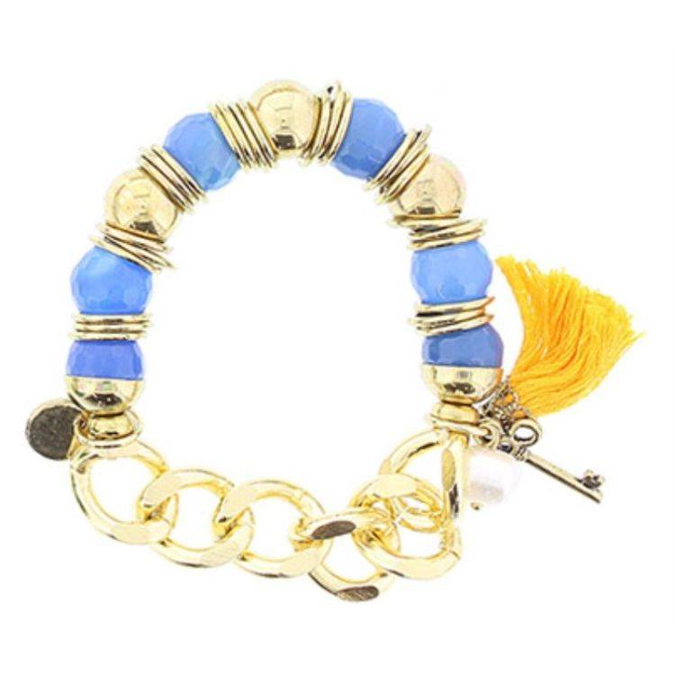 METAL STONE BEADS BRACELET 2