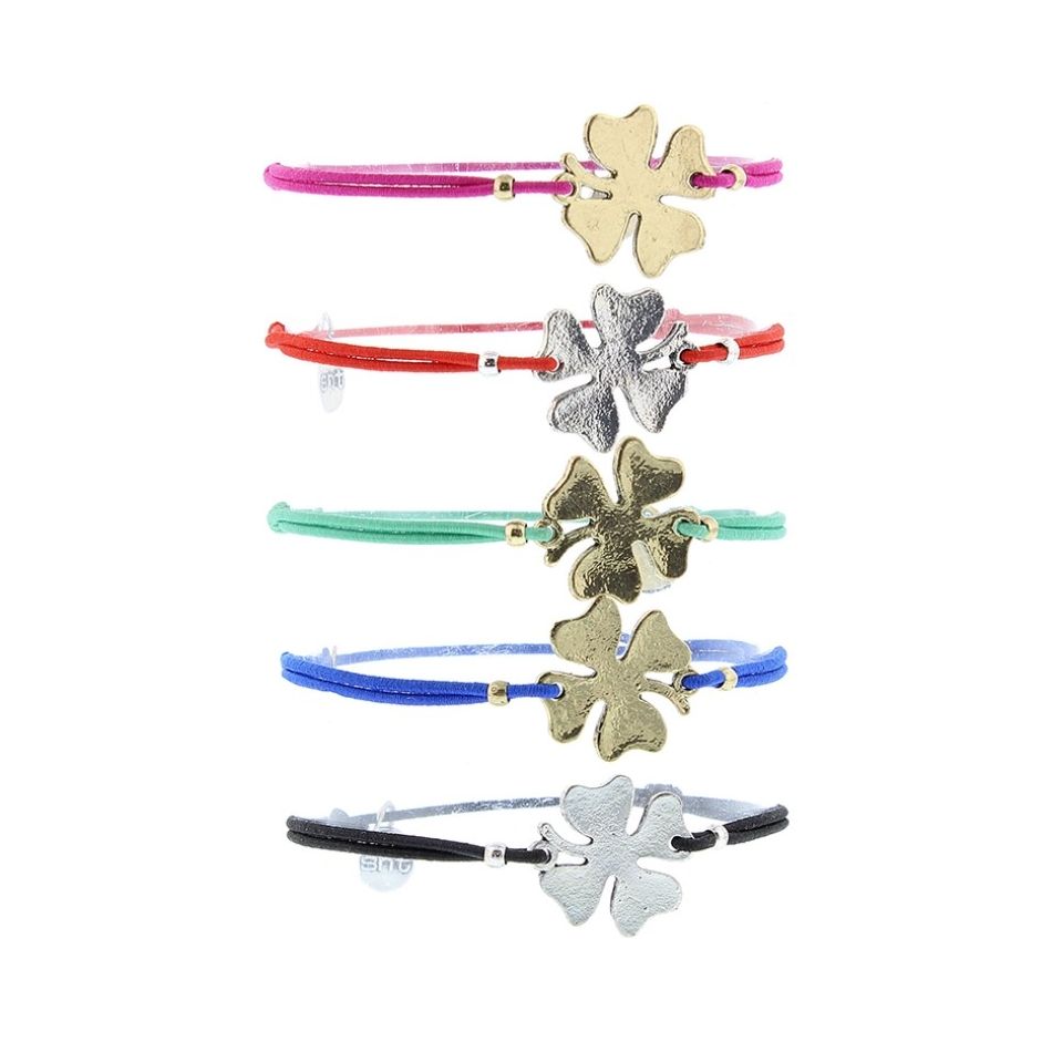 ELASTIC BRACELET WITH METAL BEADS