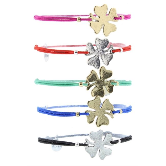 ELASTIC BRACELET WITH METAL BEADS