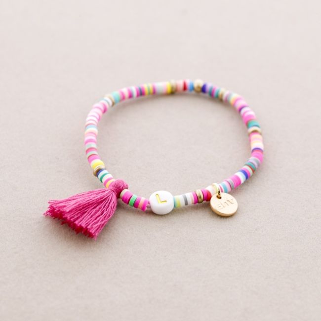 INITIAL FIMO ELASTIC BRACELET
