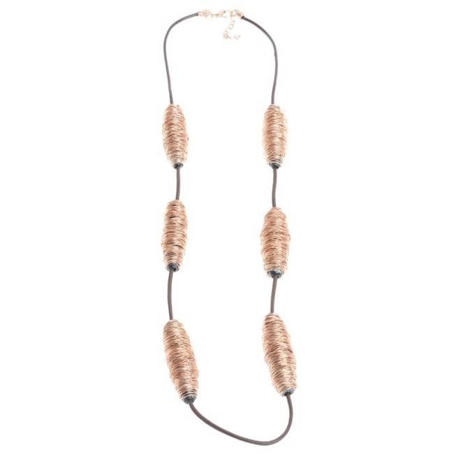 COLLAR LARGO ALAMBRES METAL