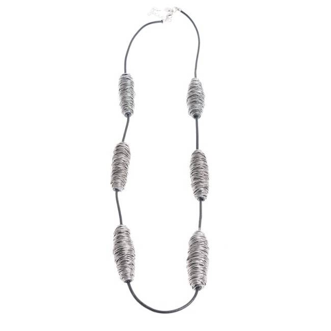 METAL WIRES LONG NECKLACE