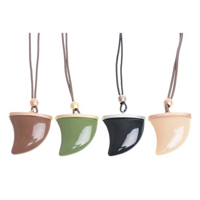 COLLAR LARGO COLG. METAL RESINA