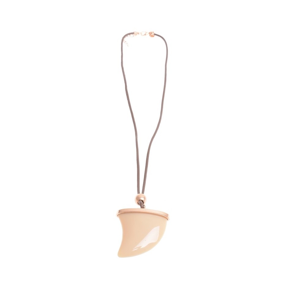 LONG PENDANT NECKLACE METAL RESIN