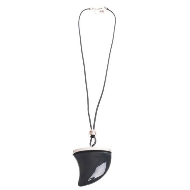 LONG PENDANT NECKLACE METAL RESIN