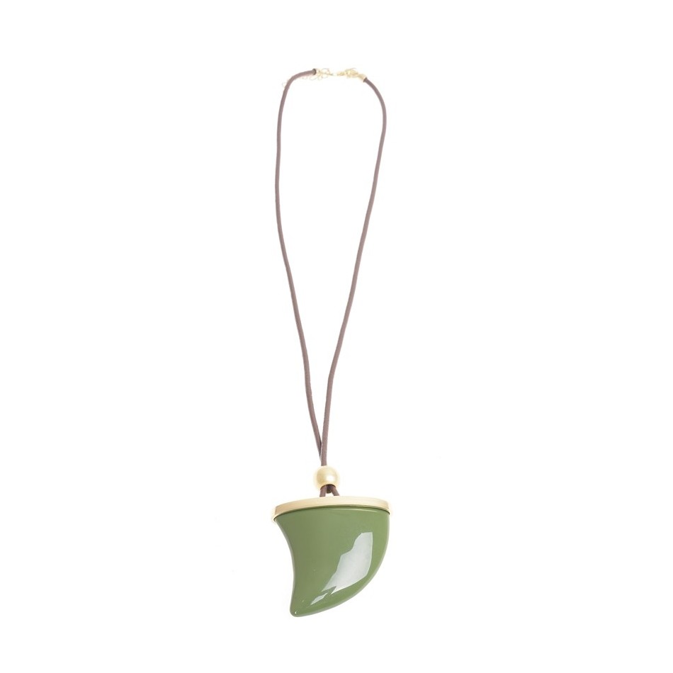 COLLAR LARGO COLG. METAL RESINA