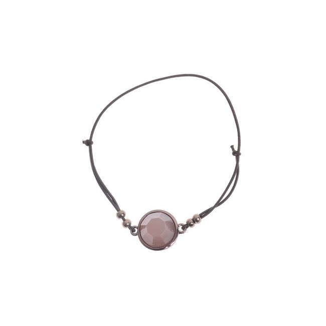 PULSERA GOMITA CUENTA METAL RESINA
