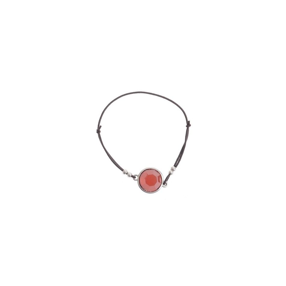 PULSERA GOMITA CUENTA METAL RESINA