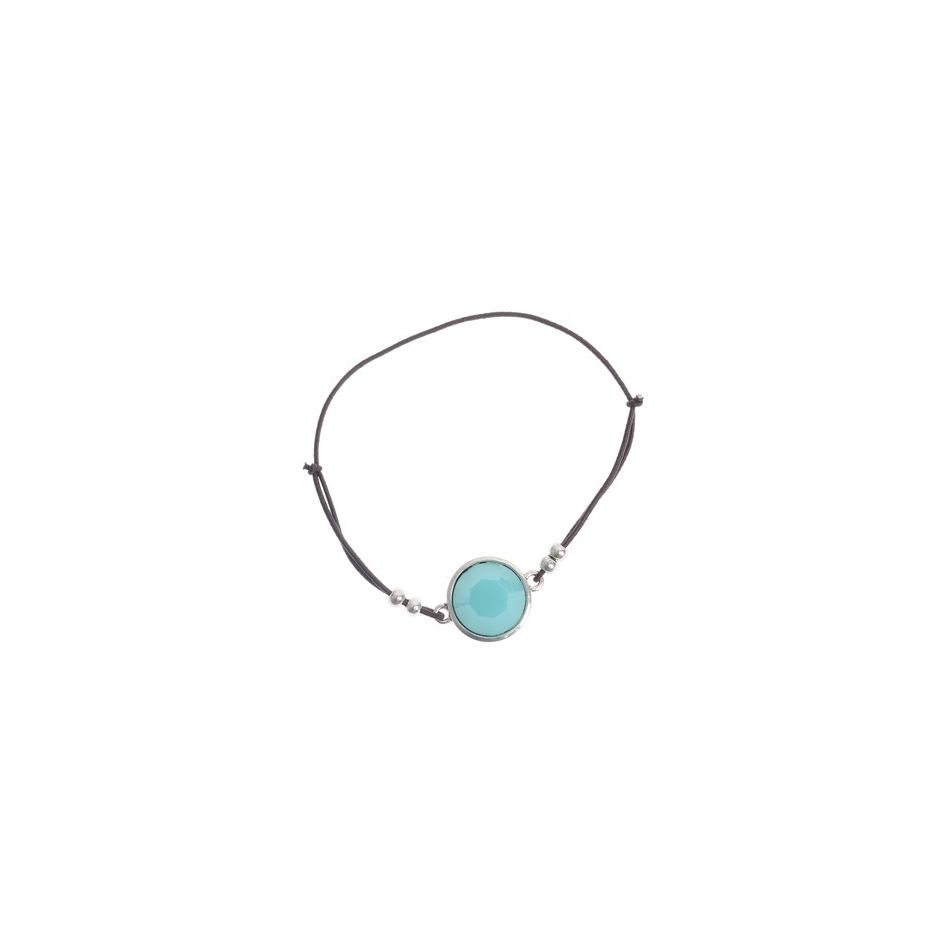 PULSERA GOMITA CUENTA METAL RESINA