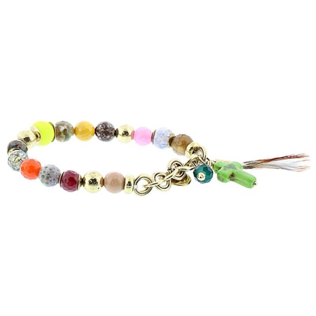 METAL STONE BEADS BRACELET