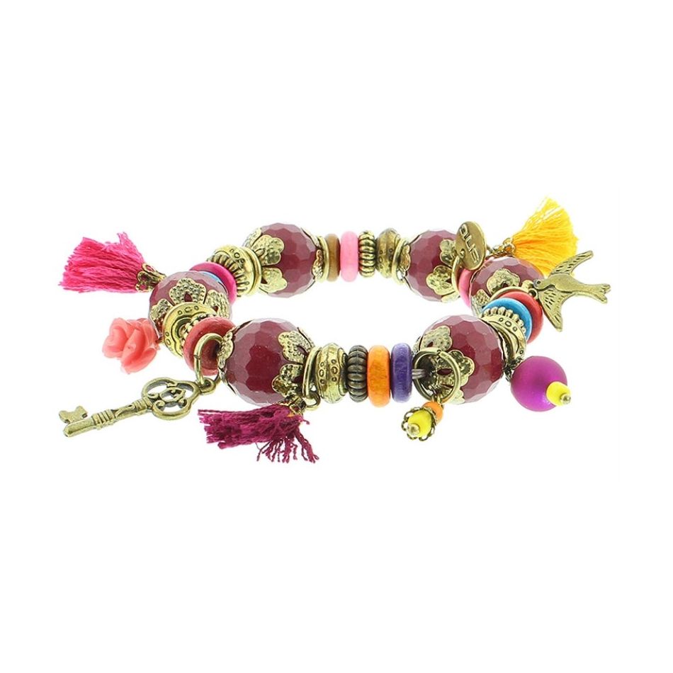 METAL STONE BEADS BRACELET