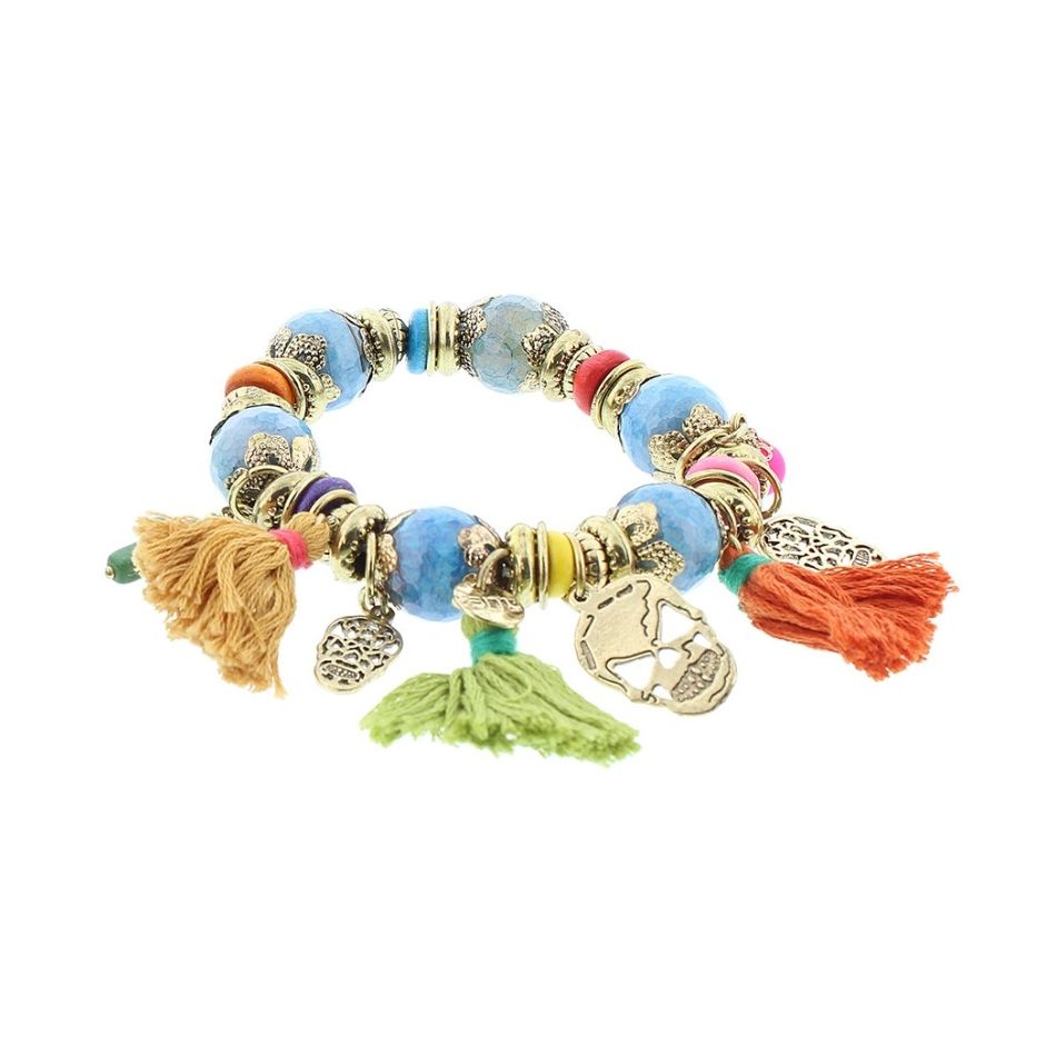 METAL STONE BEADS BRACELET