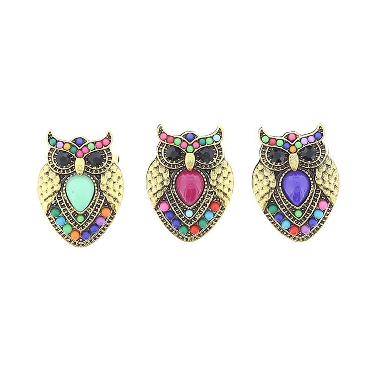 BROCHE BÚHO METAL CUENTAS 2