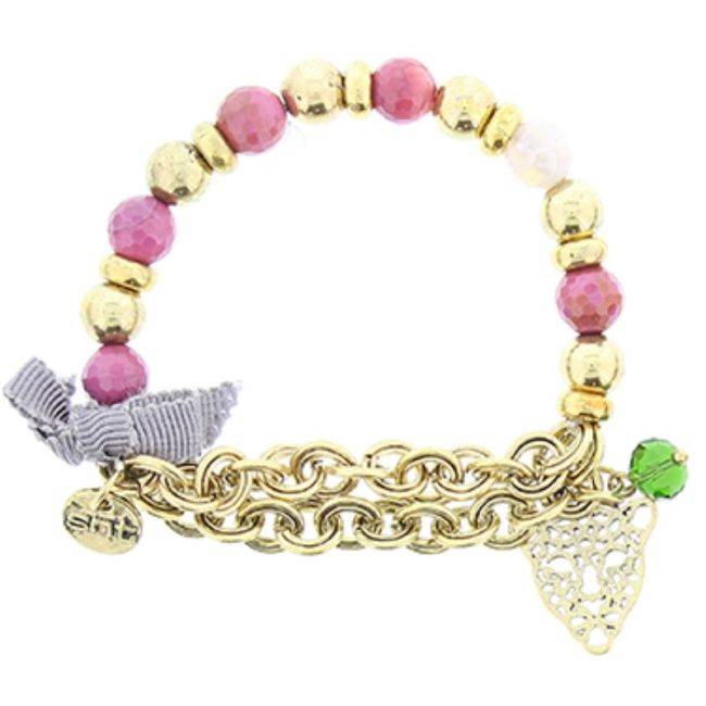 METAL STONE BEADS BRACELET