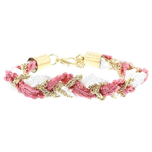 BRAIDED CORD CHAIN BRACELET