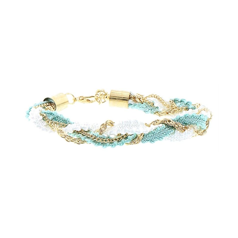BRAIDED CORD CHAIN BRACELET