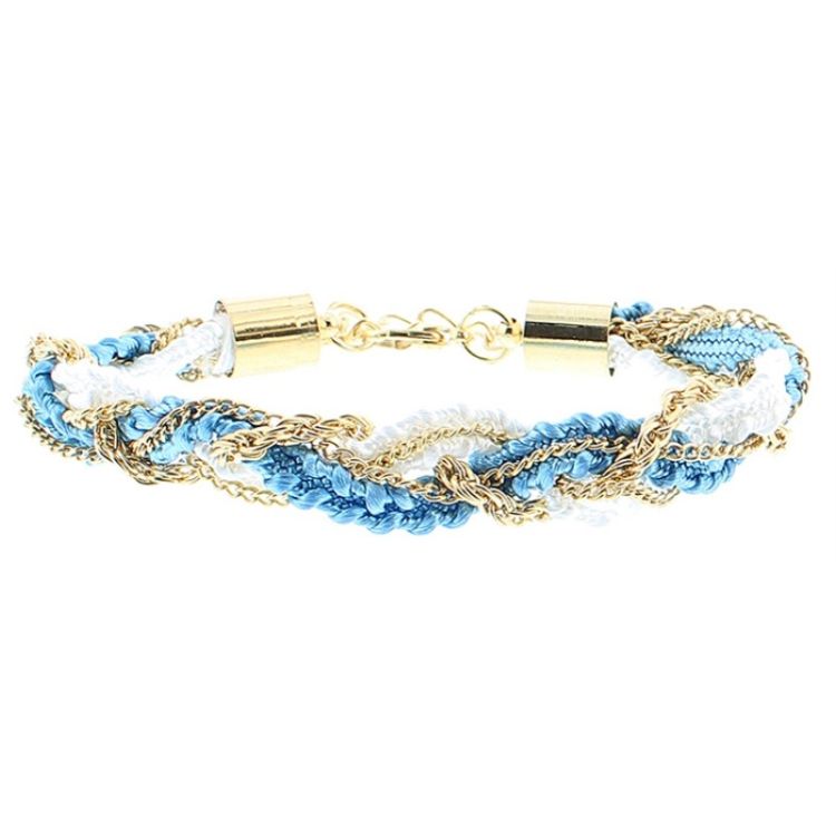 BRAIDED CORD CHAIN BRACELET 2