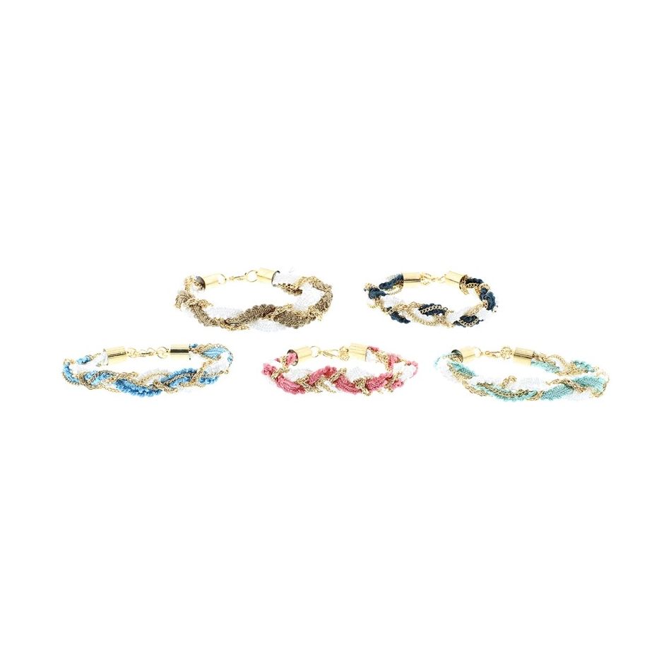 PULSERA TRENZADA CADENA CORDÓN