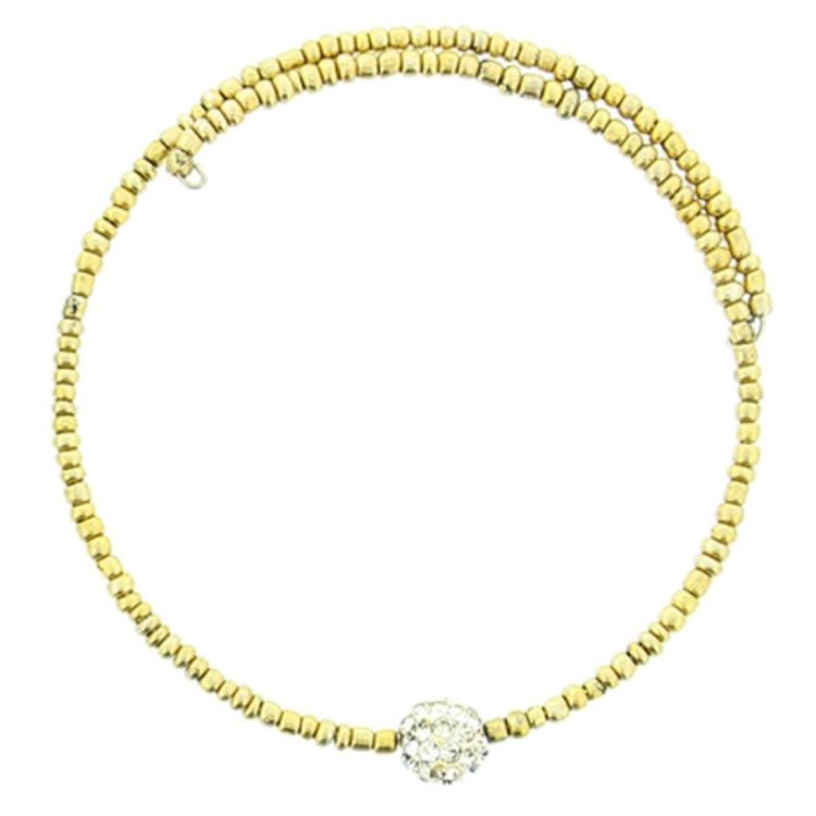 CRYSTAL BALL BEADED BRACELET