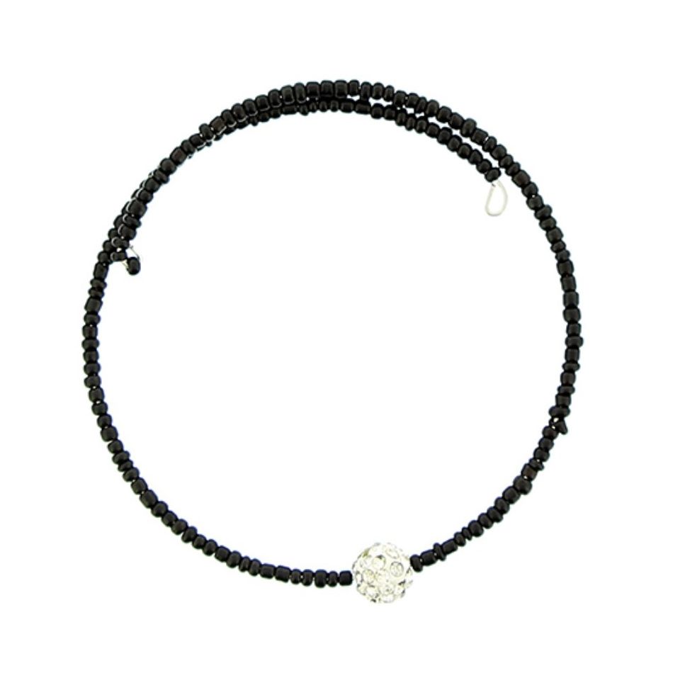 CRYSTAL BALL BEADED BRACELET