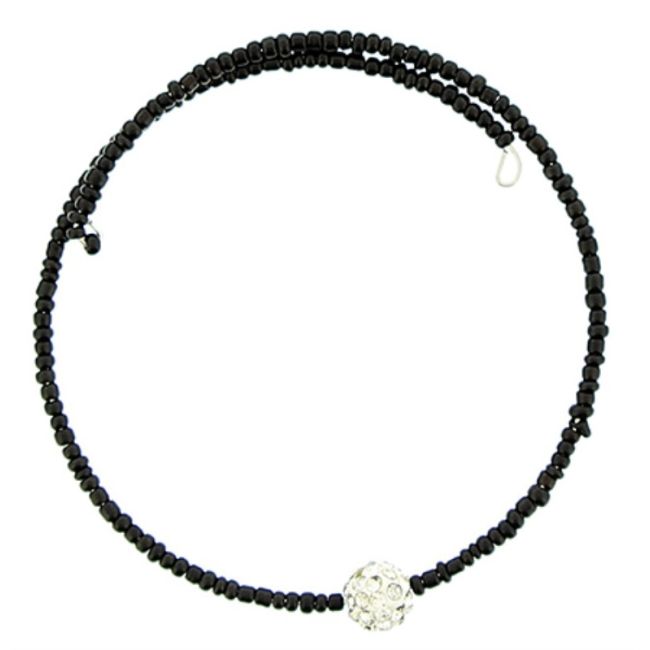 CRYSTAL BALL BEADED BRACELET