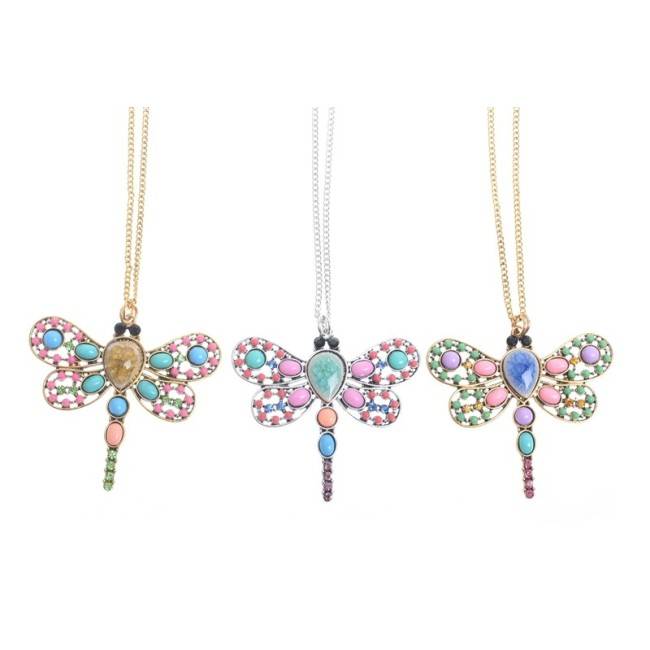 COLLAR LARGO COLG. METAL CUENTAS
