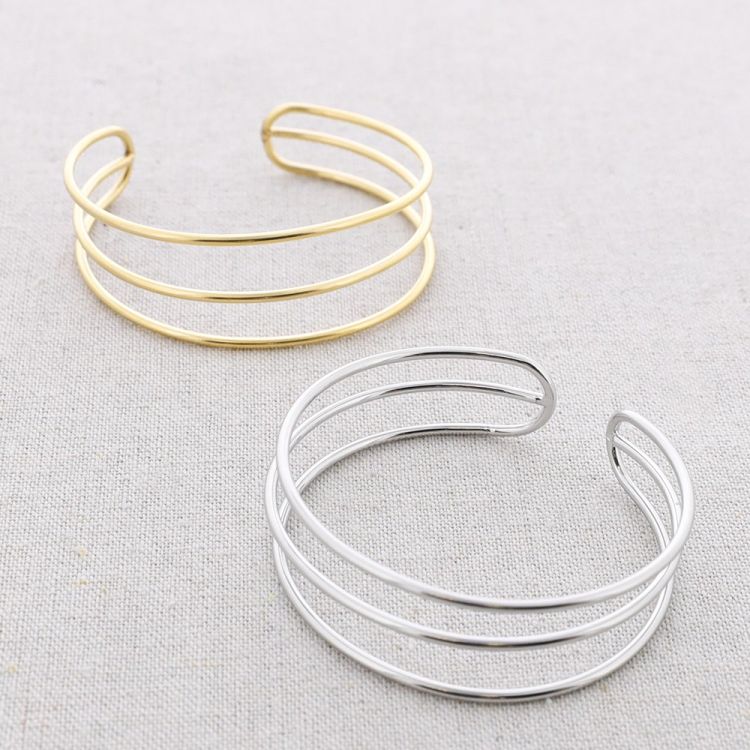 PULSERA ACERO AJUSTABLE TRES TIRAS 2