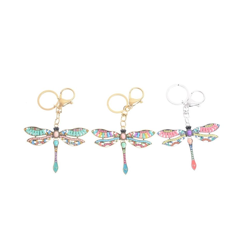 KEYCHAIN FIGURE METAL BEADS