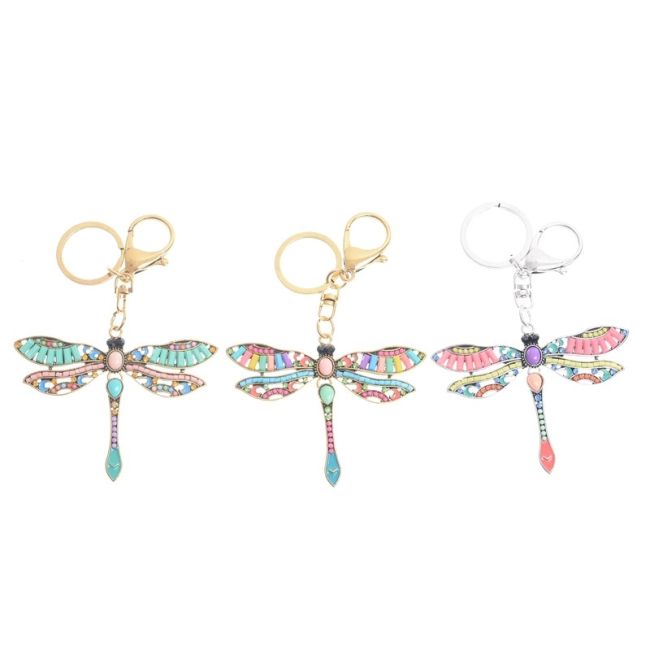 KEYCHAIN FIGURE METAL BEADS