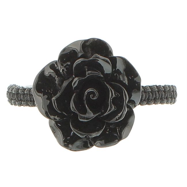 PULSERA MACRAMÉ FLOR RESINA
