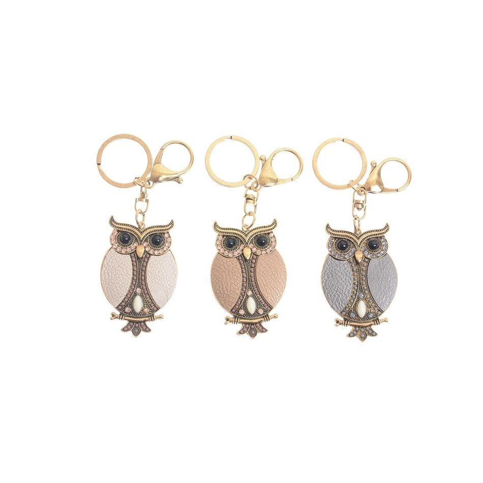 LLAVERO FIGURA IMI. CUERO CUENTAS
