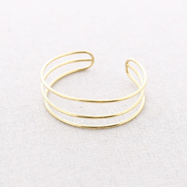 THREE STRAPS ADJUSTABLE STEEL BRACELET