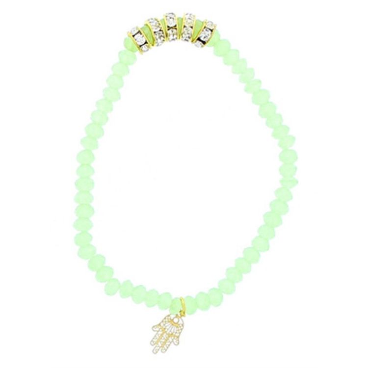 METAL FACETED BEADS BRACELET