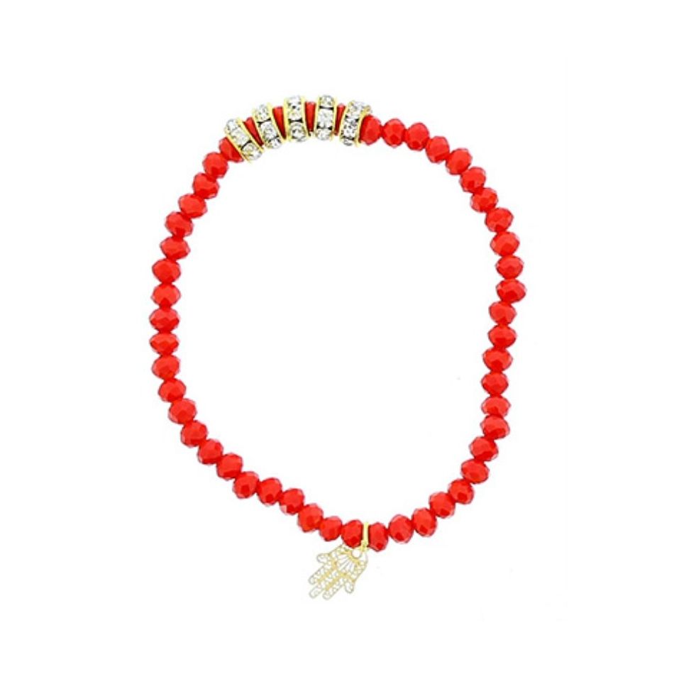 METAL FACETED BEADS BRACELET