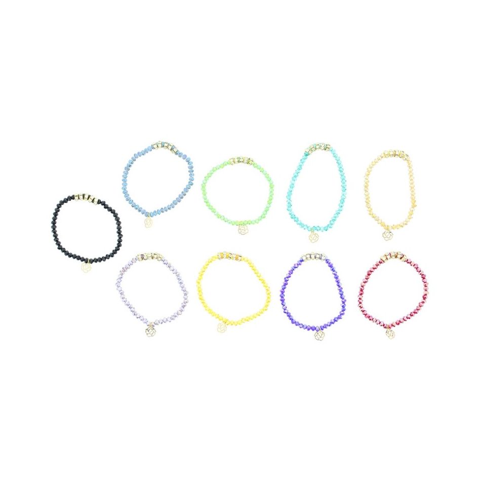 PULSERA CRISTALES FACETADOS