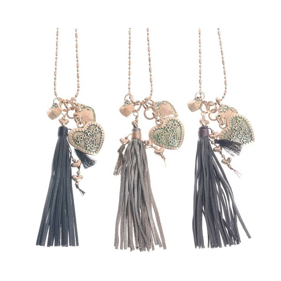 LONG PENDANT NECKLACE FRINGE