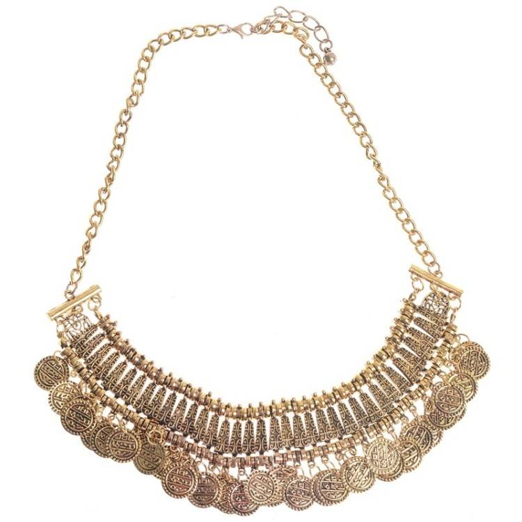 MULTI COIN SHORT NECKLACE 2