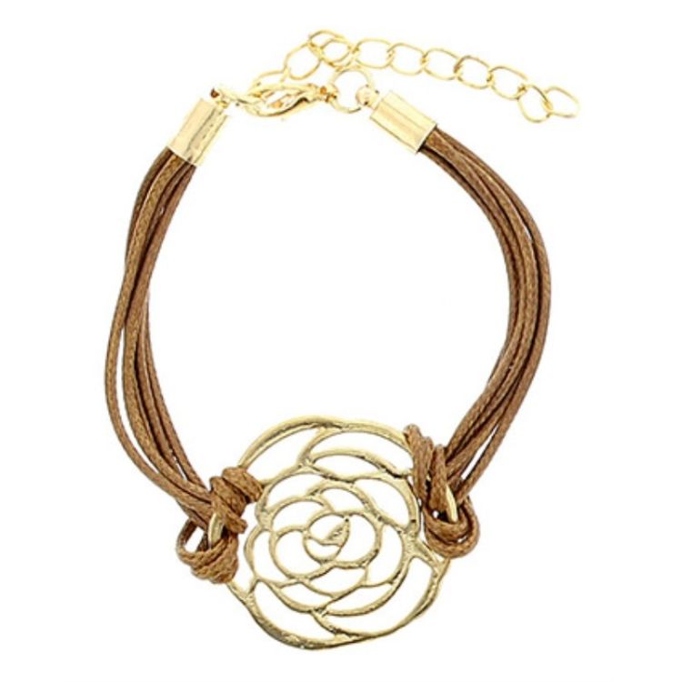 PULSERA CUERO METAL
