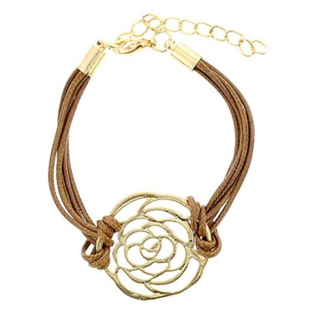 METALLIC LEATHER BRACELET