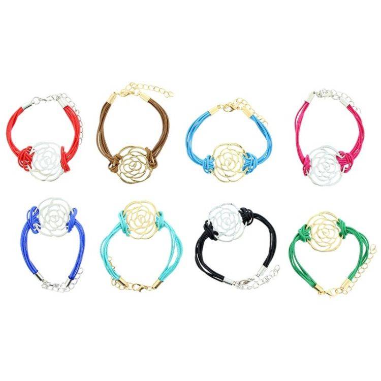 PULSERA CUERO METAL 2