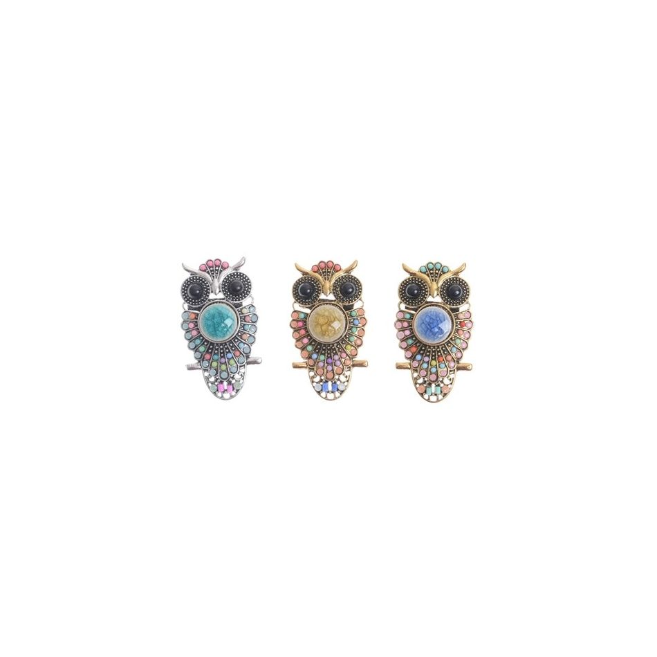 BROCHE FIGURA METAL CUENTAS