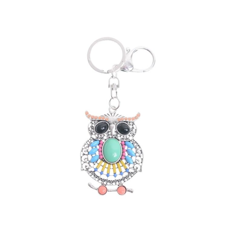 KEYCHAIN FIGURE METAL BEADS